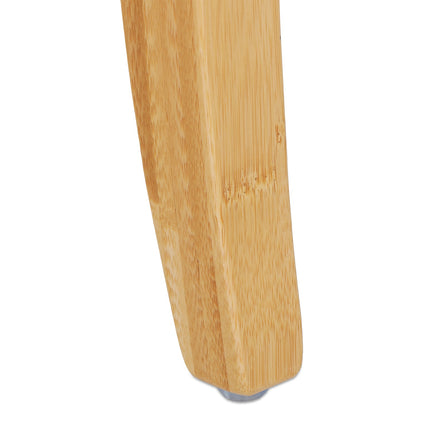 Tabouret de salle de bain en bambou
