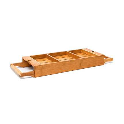 Bamboo bathtub shelf