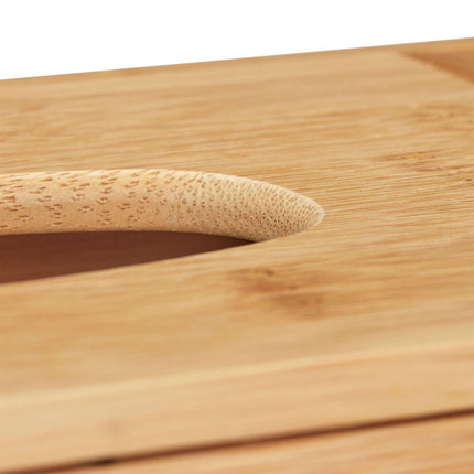 Bamboo cloth dispenser with 2 compartments
