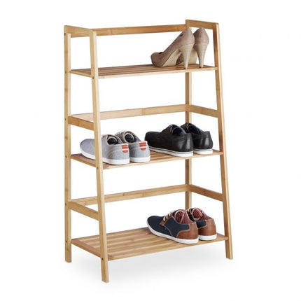 Bamboo floor standing shelf