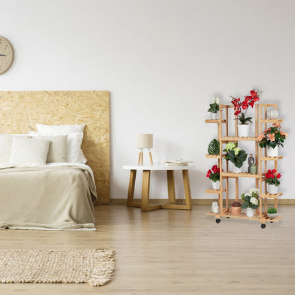 Bamboo flower shelf
