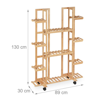 Bamboo flower shelf