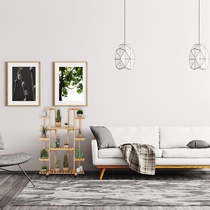 Bamboo flower shelf
