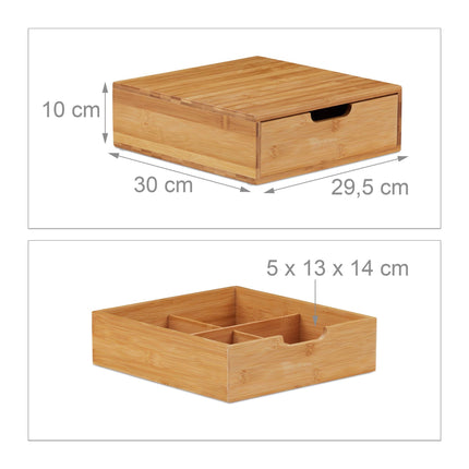 Bambus-Einsatzbox