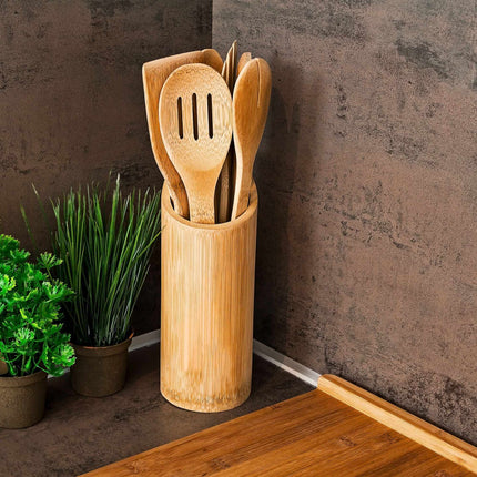 Bamboo kitchen utensils set of 7
