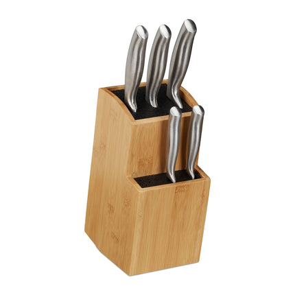 Bloc à couteaux en bambou
