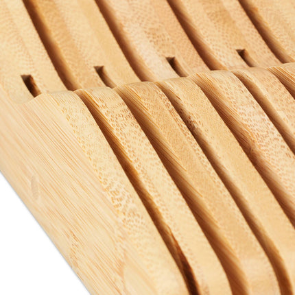 Bamboo knife block for box