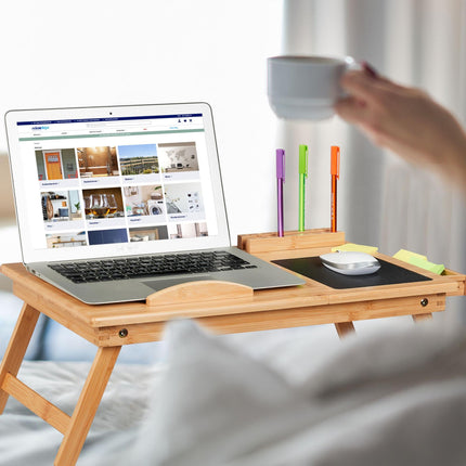Table d'ordinateur portable en bambou