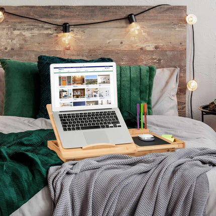 Table d'ordinateur portable en bambou