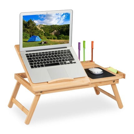 Table d'ordinateur portable en bambou