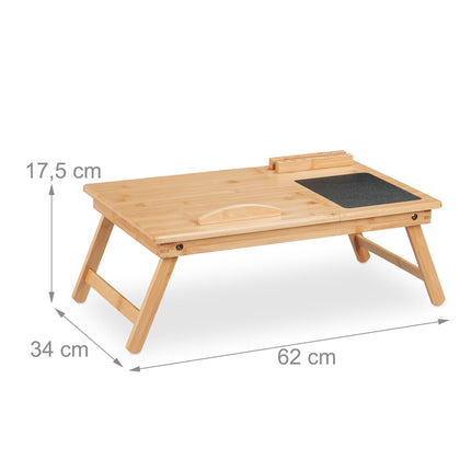 Table d'ordinateur portable en bambou