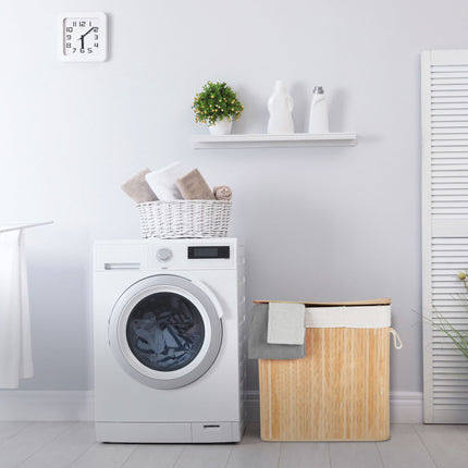Bamboo laundry basket 3 compartments
