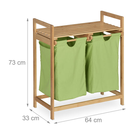 Étagère à linge en bambou