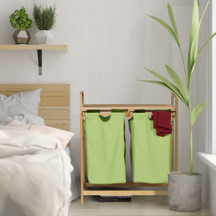 Étagère à linge en bambou