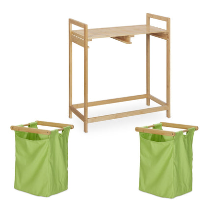 Étagère à linge en bambou