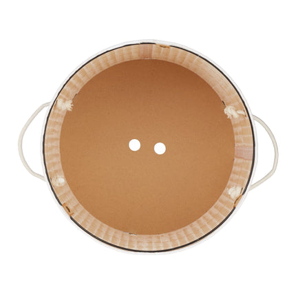 Bamboo laundry basket with lid