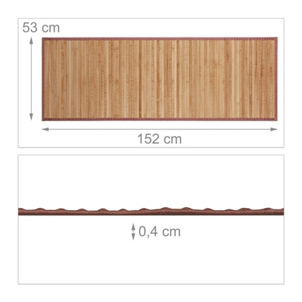 Tapis en bambou nature