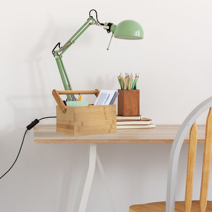 Bamboo organizer with handle