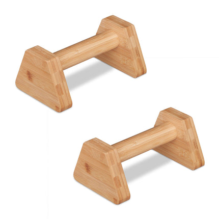 Bamboo parallettes - set of 2