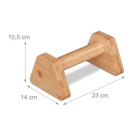 Bamboo parallettes - set of 2