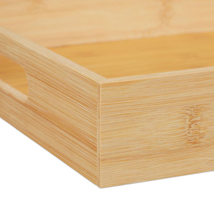 Serviertablett aus Bambus