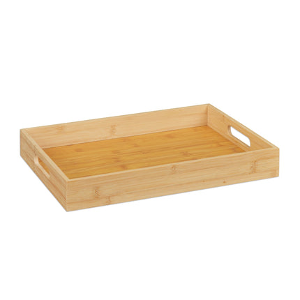 Serviertablett aus Bambus