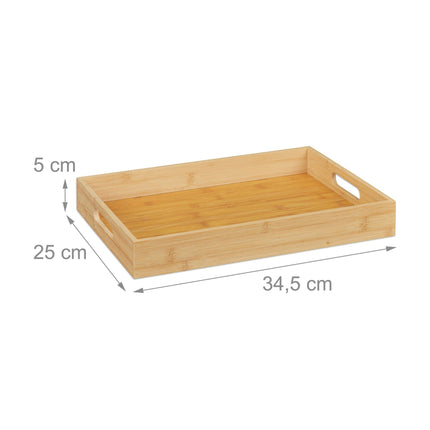 Serviertablett aus Bambus