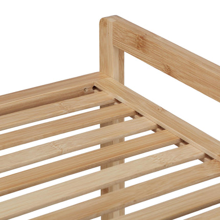 Étagère en bambou à 3 niveaux