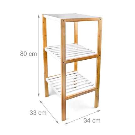 Bamboo shelf with 3 shelves