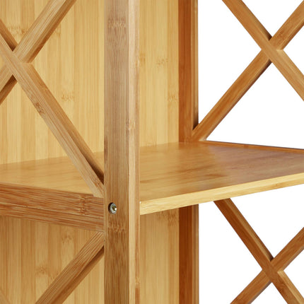 Étagère en bambou avec panier