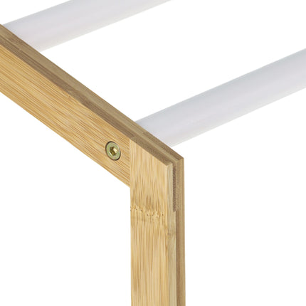 Porte-serviettes sur pied en bambou