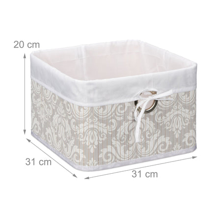 Panier de rangement en bambou