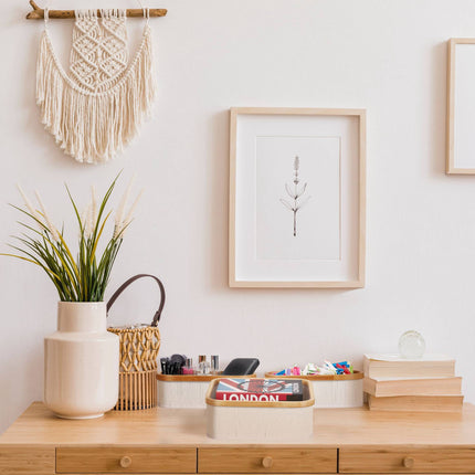 Bamboo storage baskets set of 3