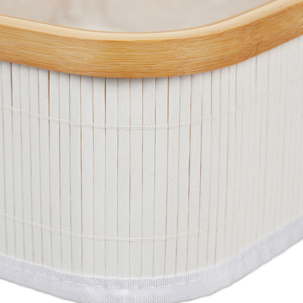 Bamboo storage baskets set of 3