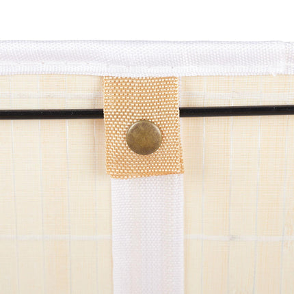 Bamboo storage basket with print