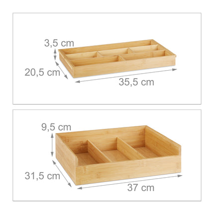 Boîte de rangement en bambou