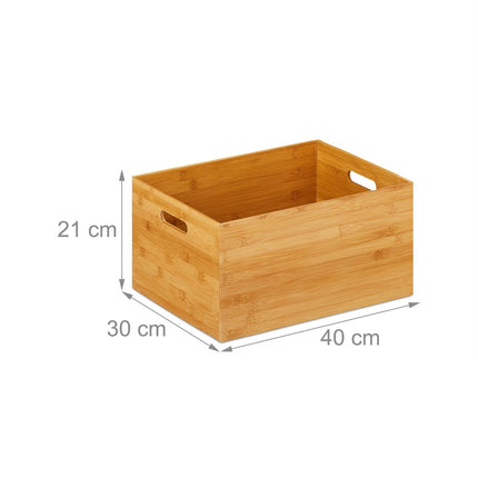 Bamboo storage box