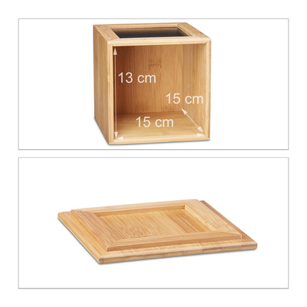 Bambus Aufbewahrungsbox mit Brett