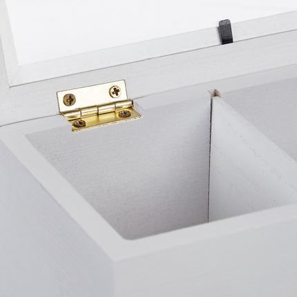 Bamboo tea box with 6 compartments