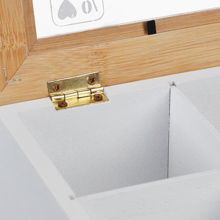 Bambus-Teebox mit 6 Fächern