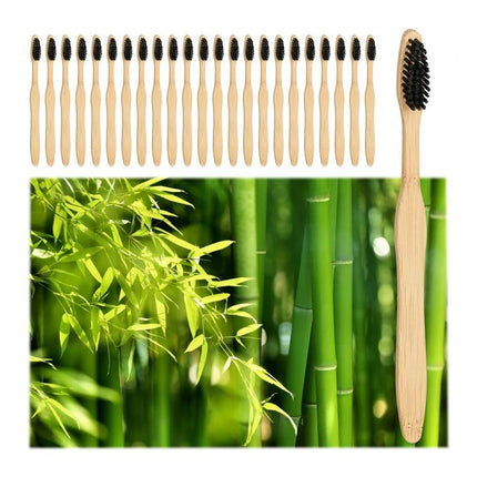 Bamboo toothbrushes 24-pack