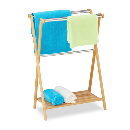 Bamboo towel rack