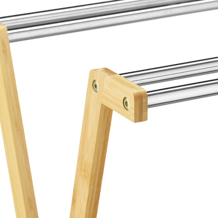 Bamboo towel rack