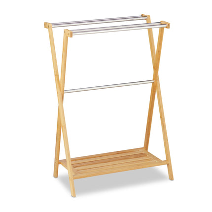 Bamboo towel rack