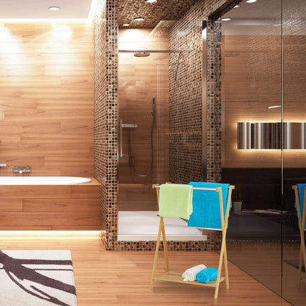 Bamboo towel rack