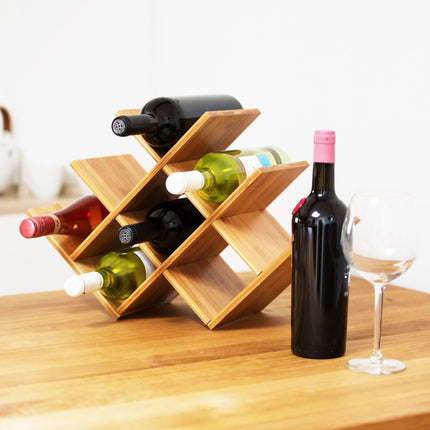 Weinregal aus Bambus