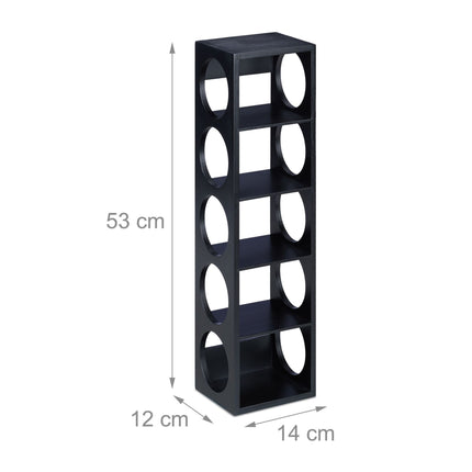 Bamboo wine rack, black