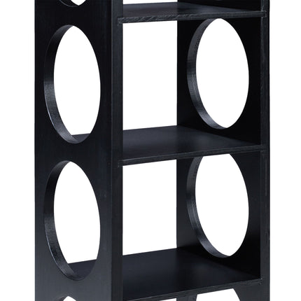 Bamboo wine rack, black