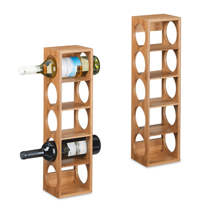 Bambus-Weinregal - 2er-Set