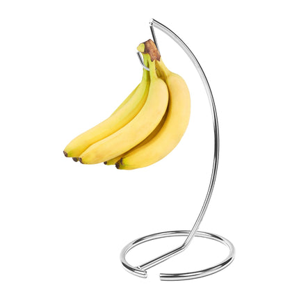 Bananenhalter, Silbernes Metall – Verhindert Druckstellen